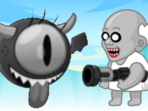 Granny Defends the Towers From Monsters