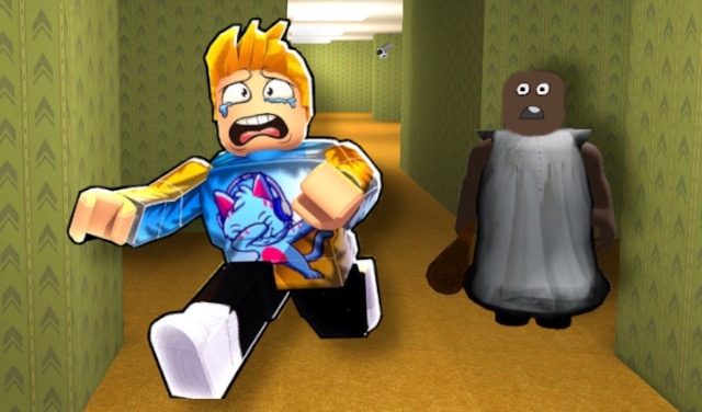 Robbie Horror Granny in Backrooms